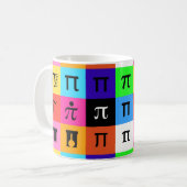 Mug colorblock happy pi day (Devant gauche)