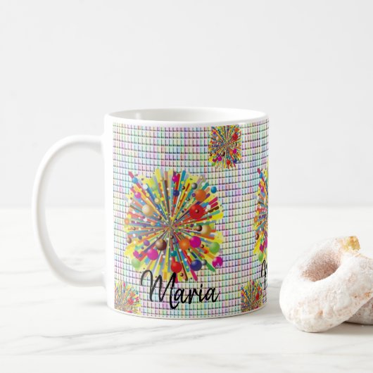 Mug coloré (Avec donut)