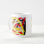 Mug coloré 8773 art abstrait (Devant gauche)