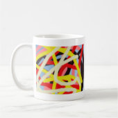 Mug coloré 8773 art abstrait (Gauche)