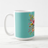 Mug Coloré, Abeille printanière/florale (Gauche)