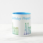 Mug Coloré Abraham Boys Nom Logo, (Centre)