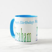 Mug Coloré Abraham Boys Nom Logo, (Devant gauche)