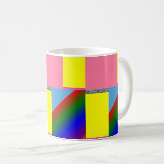 Mug coloré Abstrait (Devant droit)