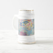 Mug coloré Abstrait moderne "fantaisie" (Devant gauche)