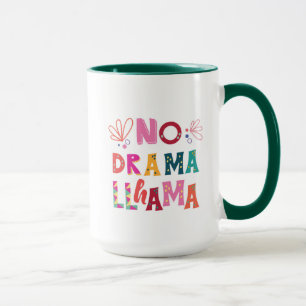 Mug Coloré aucun lama de drame
