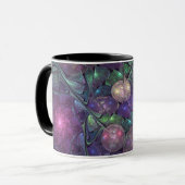 Mug Coloré brillant Art Abstrait Fractal moderne (Devant gauche)