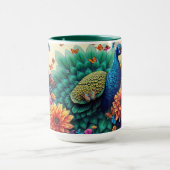 Mug Coloré Caplin Et Fleurs (Centre)