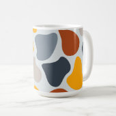 Mug Coloré, cool, tendance, bio géométrique moderne (Devant droit)