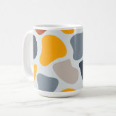 Mug Coloré, cool, tendance, bio géométrique moderne (Devant gauche)