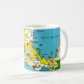 Mug coloré de la carte du Mexique (Devant droit)
