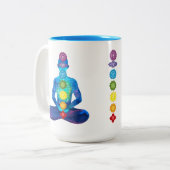Mug coloré de méditation Chakra (Devant gauche)