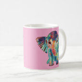 Mug Coloré Éléphant Mignon (Devant droit)
