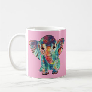 Mug Coloré Éléphant Mignon