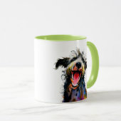 Mug Coloré et mignon Deerhound Art (Devant droit)