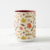 Mug Coloré Feuille d'automne Motif (Centre)