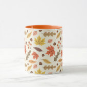 Mug Coloré Feuille d'automne Motif (Centre)