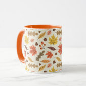 Mug Coloré Feuille d'automne Motif (Devant gauche)