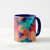 Mug Coloré Feuilles tombés (Devant droit)