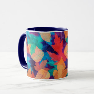 Mug Coloré Feuilles tombés