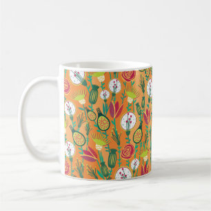 Mug Coloré floral continu motif