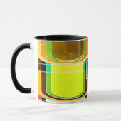 Mug Coloré Funky Retro Inspiré (Gauche)