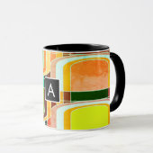 Mug Coloré Funky Retro Inspiré (Devant droit)