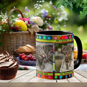 Mug Coloré Funny Chat Maman Photo