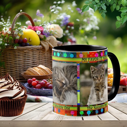 Mug Coloré Funny Chat Maman Photo