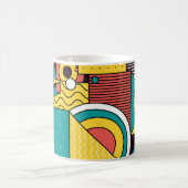 Mug Coloré géométrique : motif abstrait. (Centre)