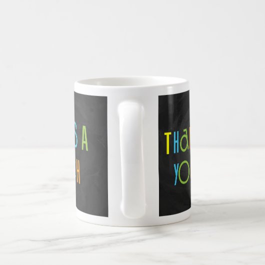 Mug Coloré grâce à un Merci Bunch (Poignée)