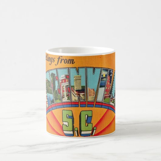 Mug Coloré Greenville SC Salutation (Centre)