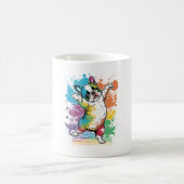 Mug Coloré Kawaii Dancing Boston Terrier (Centre)