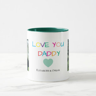 Mug Coloré "Love You Daddy" - Cadeau amusant et plein