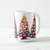 MUG COLORÉ MACARON VACANCES NOËL ARBRES (Devant droit)