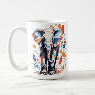 Mug Coloré Matisse Inspiré Elephant Design