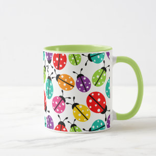 Mug Coloré mignon Lady Bug Motif sans joint