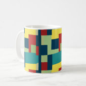 Mug Coloré Moderne Géométrique Abstraite (Devant gauche)
