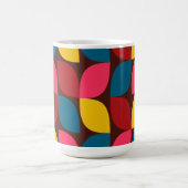 Mug Coloré, moderne, tendance, abstraction de fleurs u (Centre)