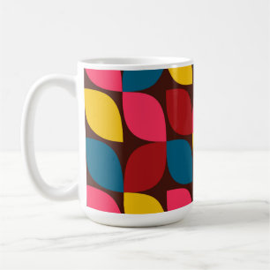 Mug Coloré, moderne, tendance, abstraction de fleurs u