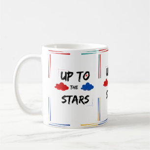 Mug coloré Motivationnel "Jusqu'aux étoiles"