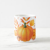 Mug Coloré Octobre Citrouille Automne Motif (Centre)