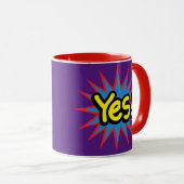 Mug Coloré Oui (Devant droit)