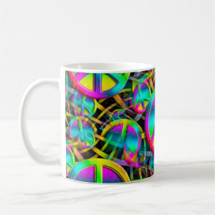 Mug Coloré PEACE motif sans faille + vos idées