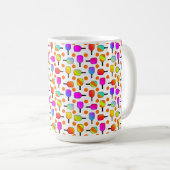 Mug Coloré, Pickleball Paddles, Orange Pickleballs (Devant droit)
