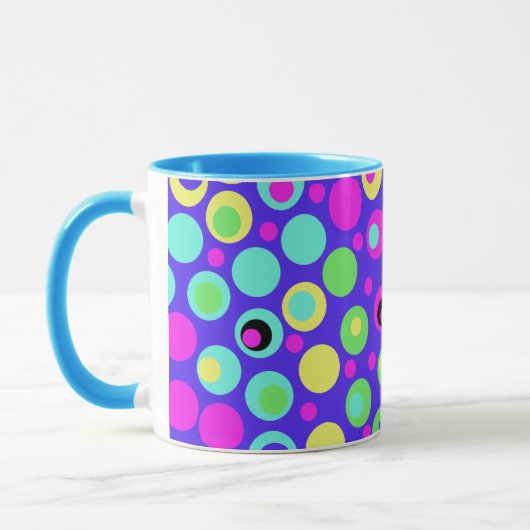 Mug coloré Polka Dot Party (Gauche)