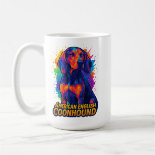 Mug Coloré Pop Art American Anglais Coonhound