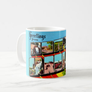 Mug Coloré Retro Caroline du Nord