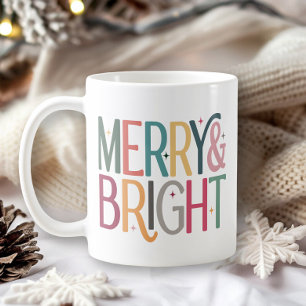 Mug Coloré Retro Joyeux et étoiles brillantes Photo