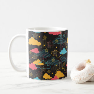 Mug Coloré Retro Starry Sky Art Motif II
